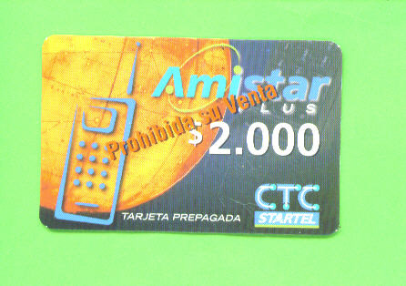 CHILE - Remote Phonecard As Scan - Chile
