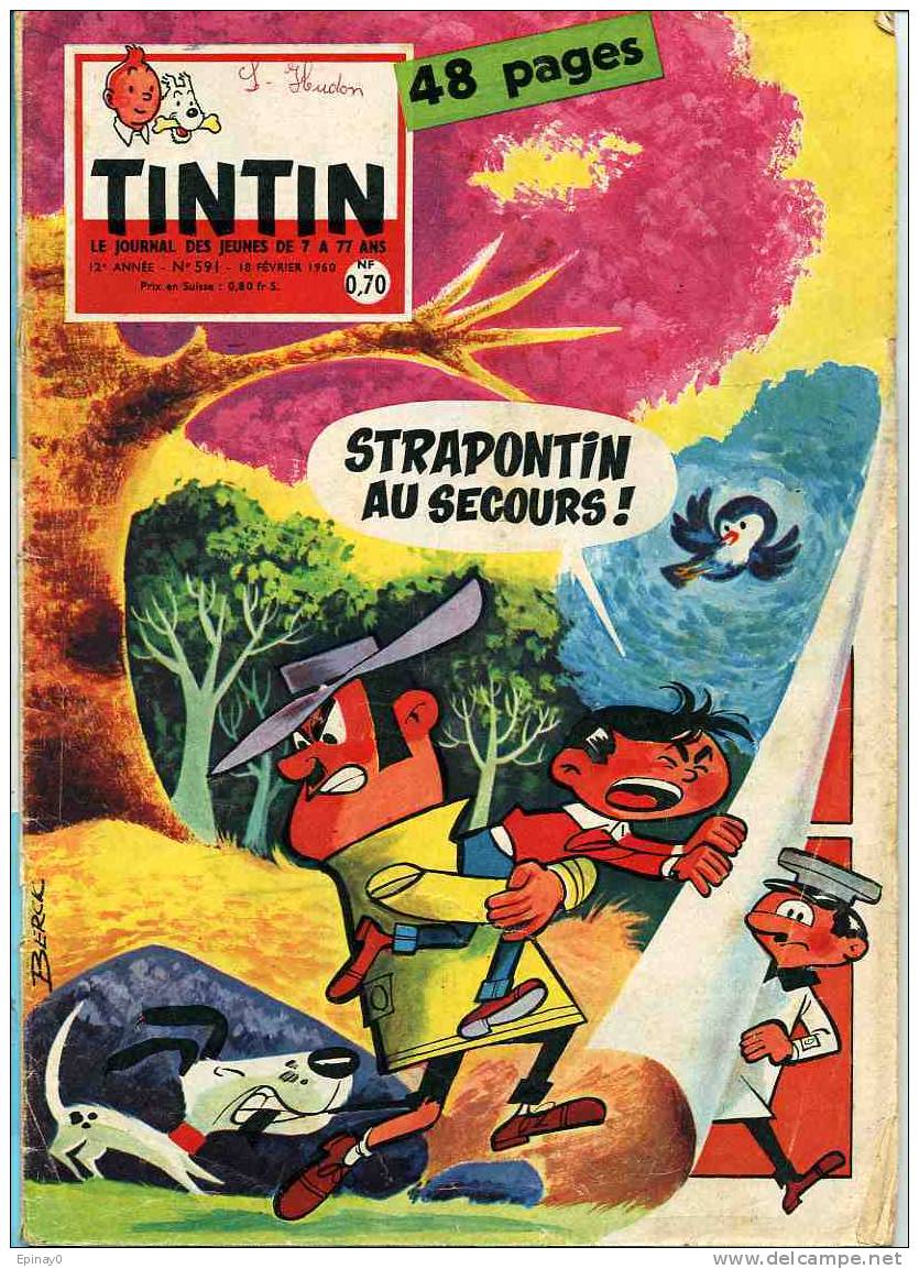 Le Journal De Jeunes TINTIN - Année 1960 - N° 591 - Tintin