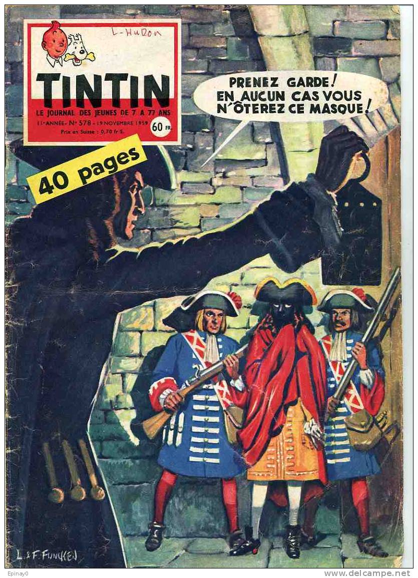 Le Journal De Jeunes TINTIN - Année 1959 - N° 578 - Tintin