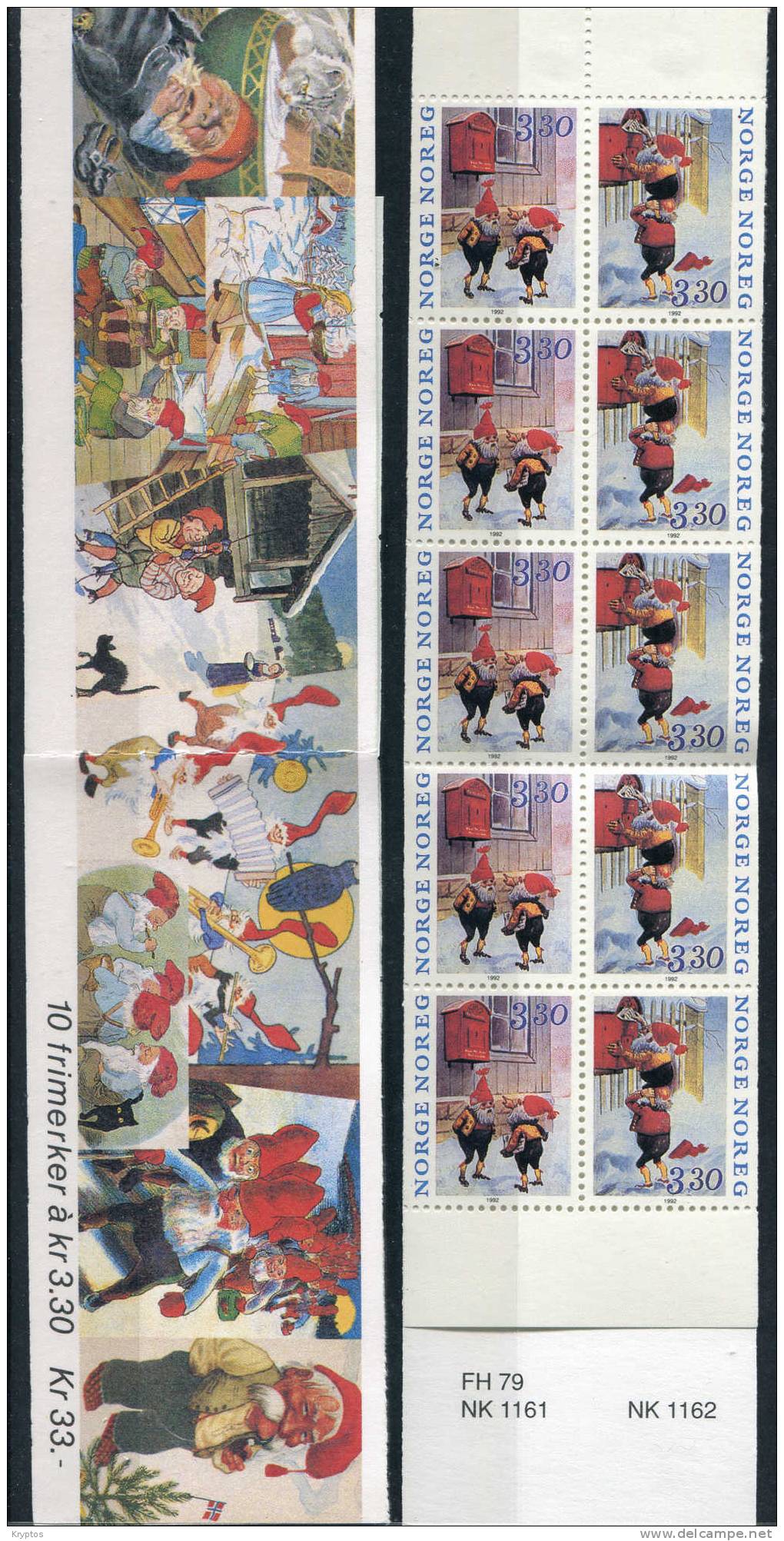 Norway 1992 - Christmas - Complete Booklet Set - Markenheftchen