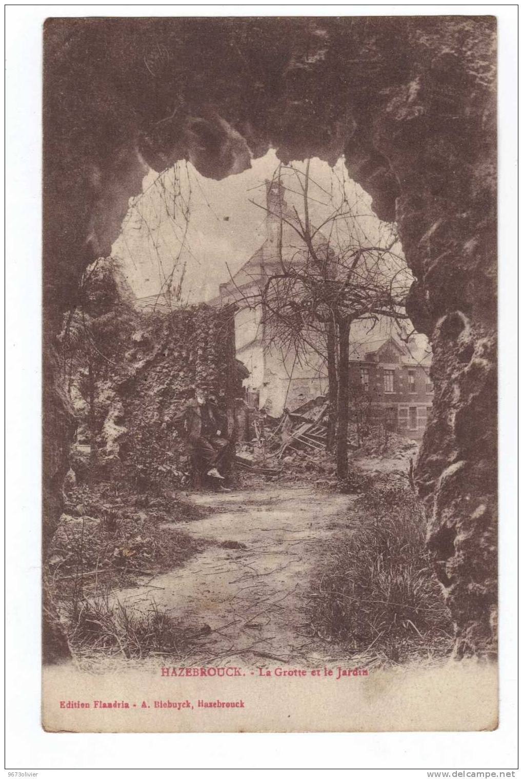 59-HAZEBROUCK La Grotte Et Le Jardin RARE - Hazebrouck