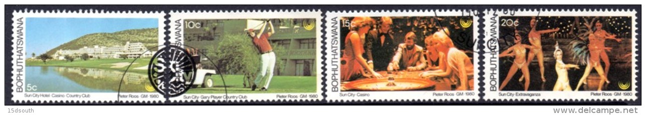 Bophuthatswana - 1980 Tourism Sun City Set (o) # SG 64-67 - Bophuthatswana