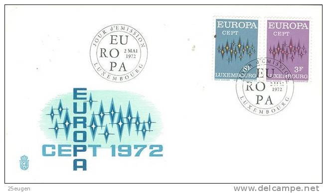 LUXEMBOURG  1972  EUROPA CEPT FDC - 1972