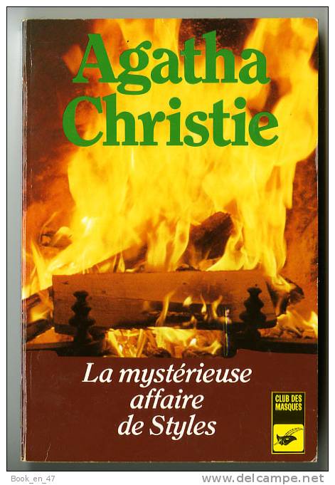 {49389} Agatha Christie La Mystérieuse Affaire De Styles " Librairie Champs Elysées Club Des Masques N°100 " En Baisse " - Agatha Christie
