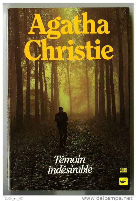 {49391} Agatha Christie " Témoin Indésirable " Librairie Des Champs Elysées Club Des Masques N° 2 , 03/1994  " En Baisse - Agatha Christie