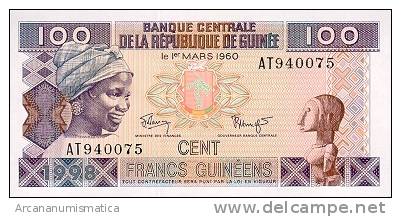 GUINEA  SET/JUEGO  100,500,1.000,5.000  FRANCOS  KM#35-38     SC/UNC/PLANCHA     DL-7575 - Guinée