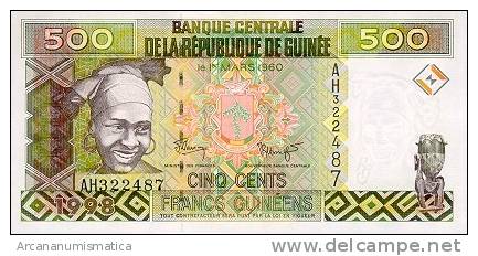 GUINEA  SET/JUEGO  100,500,1.000,5.000  FRANCOS  KM#35-38     SC/UNC/PLANCHA     DL-7575 - Guinée