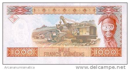 GUINEA  SET/JUEGO  100,500,1.000,5.000  FRANCOS  KM#35-38     SC/UNC/PLANCHA     DL-7575