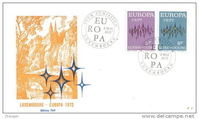 LUXEMBOURG  1972  EUROPA CEPT FDC - 1972