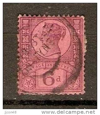 Great Britain  1887-1900  QV. 6d   (o) SG.208 - Used Stamps