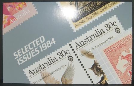Australia 1984 Selected Issues Presentation Pack -Australia Day, Ausipex, Queen's Birthday, Victoria 150th - Neufs
