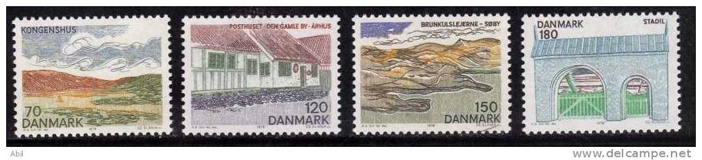 Danemark  1978 N°Y.T. : 665 à 668** - Neufs