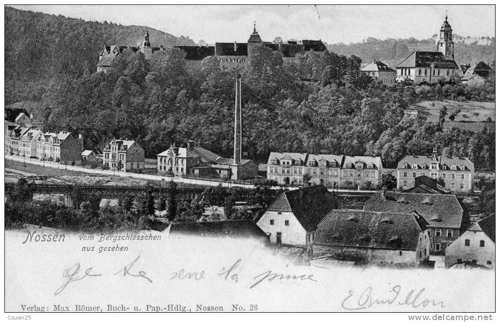 ALLEMAGNE - NOSSEN - Vom Bergschlosschen - Aus Gesehen - Nossen