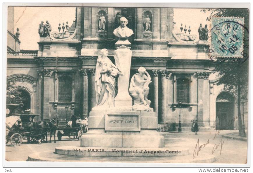 * 75 - Paris : Monument D'Auguste Comte - Altri & Non Classificati