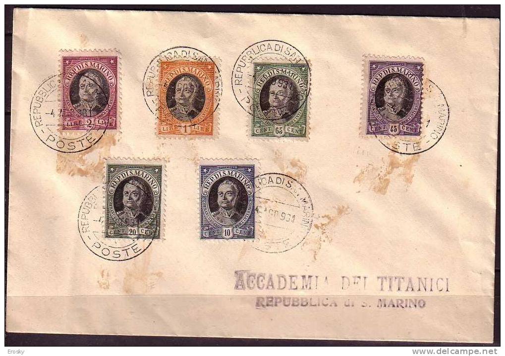 PGL - SAN MARINO SAINT-MARIN SASSONE N°123/28 - Used Stamps