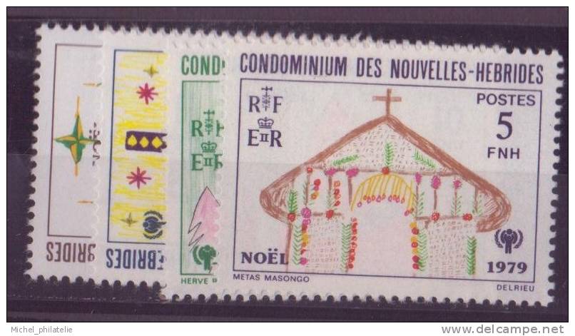 NOUVELLES-HEBRIDES N° 567/70** NEUF SANS CHARNIERE  DESSINS D'ENFANTS - Unused Stamps