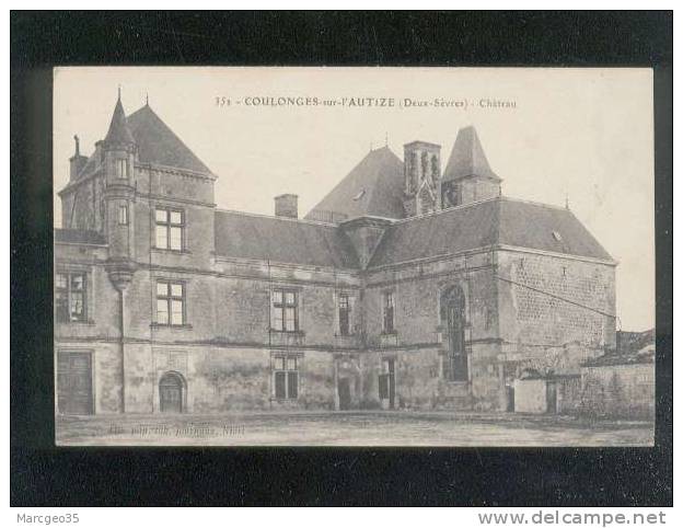 Coulonges Sur L'autize Chateau édit Alix N° 352 - Coulonges-sur-l'Autize