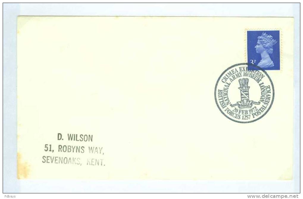 1972 BRITISH FORCES MILITARY CANCELLATIONS  - ENVELOPPE TO SEVENOAKS - Ohne Zuordnung