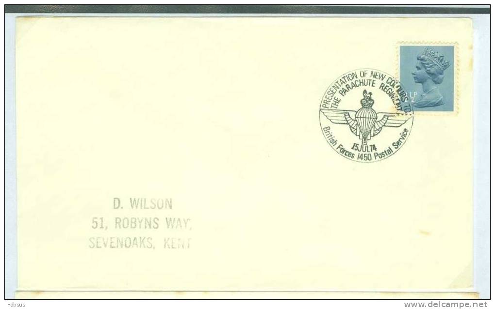 1974 BRITISH FORCES MILITARY CANCELLATIONS  - ENVELOPPE TO SEVENOAKS - Unclassified