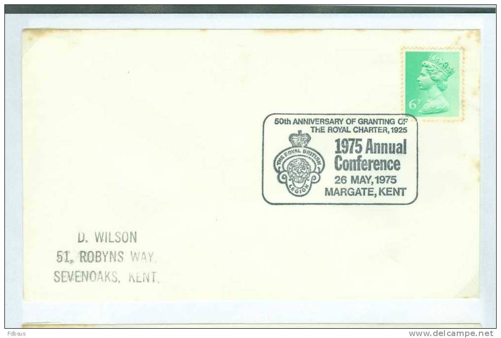 1975 BRITISH FORCES MILITARY CANCELLATIONS  -  ENVELOPPE TO SEVENOAKS - Non Classés