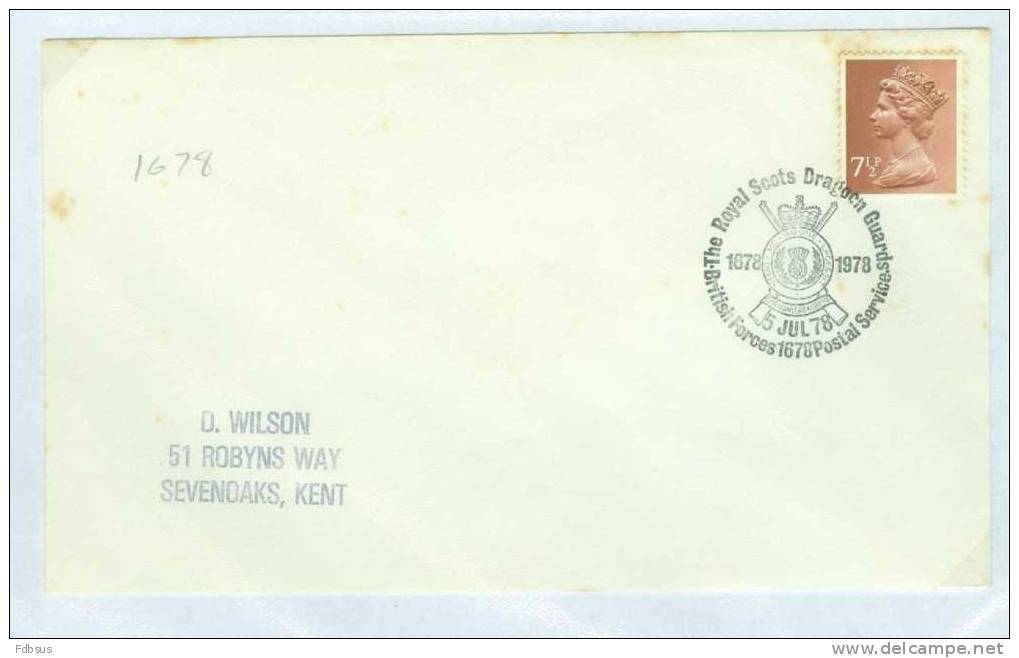 1978 BRITISH FORCES MILITARY CANCELLATIONS  -  ENVELOPPE TO SEVENOAKS - Unclassified