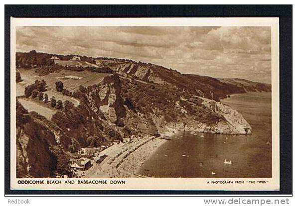 RB 543 - Times Postcard - Oddicombe Beach & Babbacombe Down Near Torquay Devon - Torquay