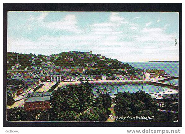 RB 543 - Coloured Postcard - Torquay From Waldon Hill Devon - Torquay