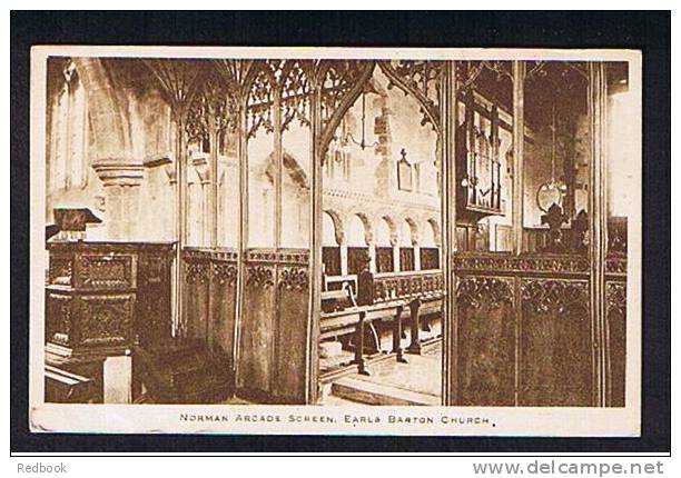 RB 543 - Early Postcard Norman Arcade Screen - Earls Barton Northamptonshire - Northamptonshire