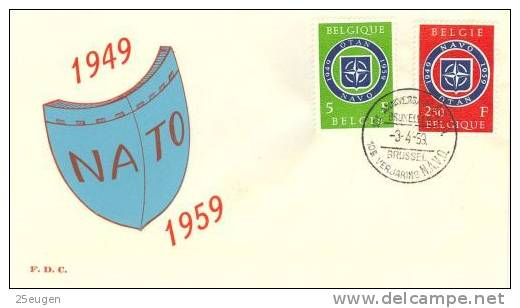 BELGIUM NATO  1959   FDC - OTAN