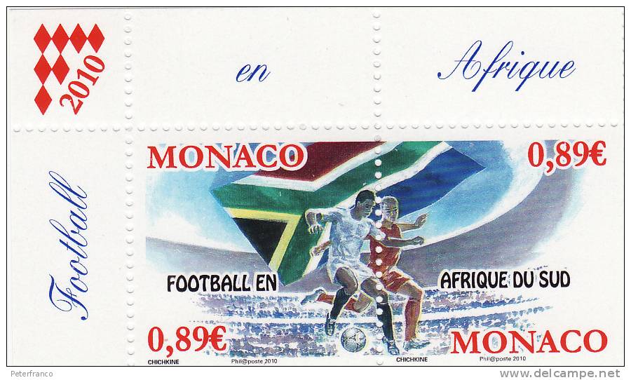 2010 Monaco - Campionati Mondiali In Sud Africa - 2010 – Afrique Du Sud