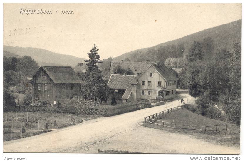 RIEFENSBEEK IM HARZ CPA CIRCULEE 1913 RARISIME - Osterode