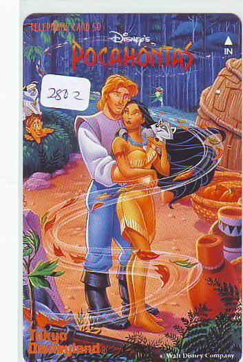 Télécarte DISNEY Japon (2802) Phonecard Japan * Telefonkarte Japan *  CINEMA * FILM * POCAHONTAS - Disney