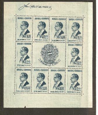 BraMi.Nr.994/ BRASILIEN -  (Block 2, 1938) Verfassung Auf Leicht Bläulichem Papier (*) - Blocks & Kleinbögen
