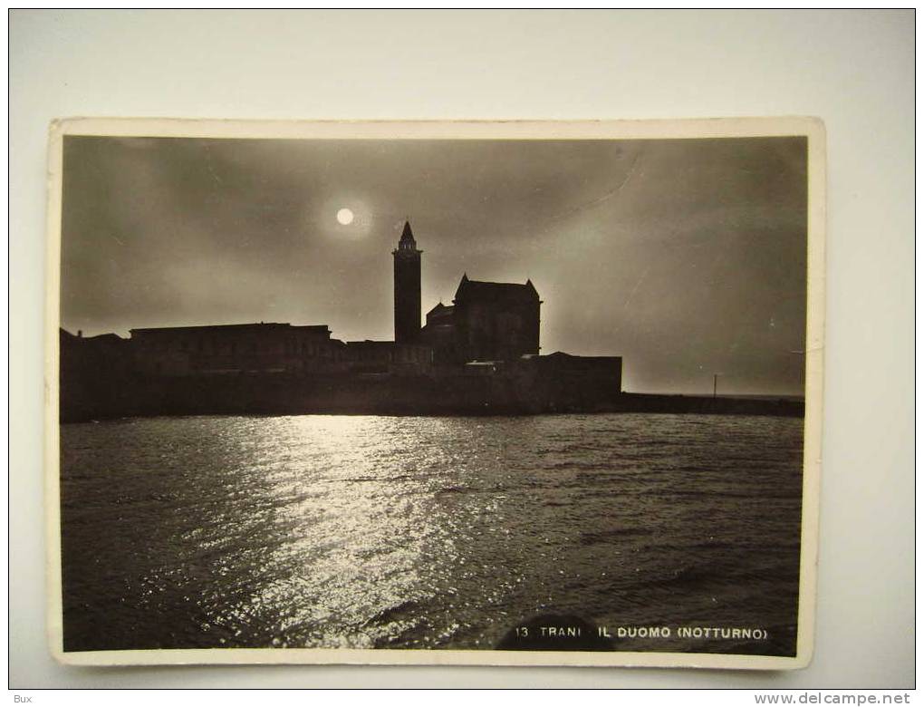 TRANI    BARI PUGLIA  VIAGGIATA  COME DA FOTO BOLLO RIMOSSO - Trani