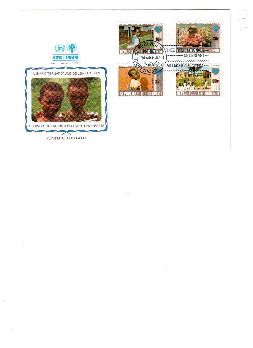 59    -  I.Y.C.-ANNO INTERNAZIONALE DEL FANCIULLO   -  BURUNDI  -  FDC  Y.T.  BF.106A - Used Stamps