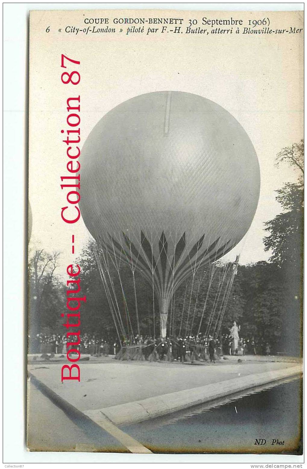 RARE - SANTOS DUMONT - COUPE GORDON BENNETT 1906 - SERIE COMPLETE 10 CARTES - BALLON - MONTGOLFIERE