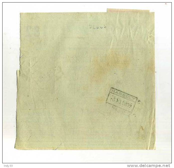 - COLIS POSTAL SUR DOCUMENT . 1958 - Autres & Non Classés