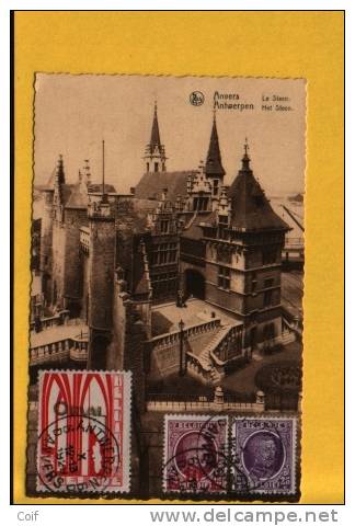 198+246+258 (ORVAL) Op Kaart Met Stempel ANTWERPEN - 1922-1927 Houyoux