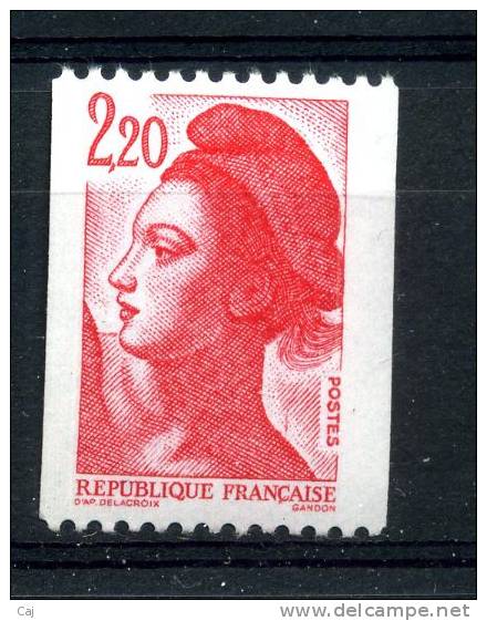 France  -  Roulettes  :  Yv  2379A  **          Avec Petit Numéro Rouge - Coil Stamps