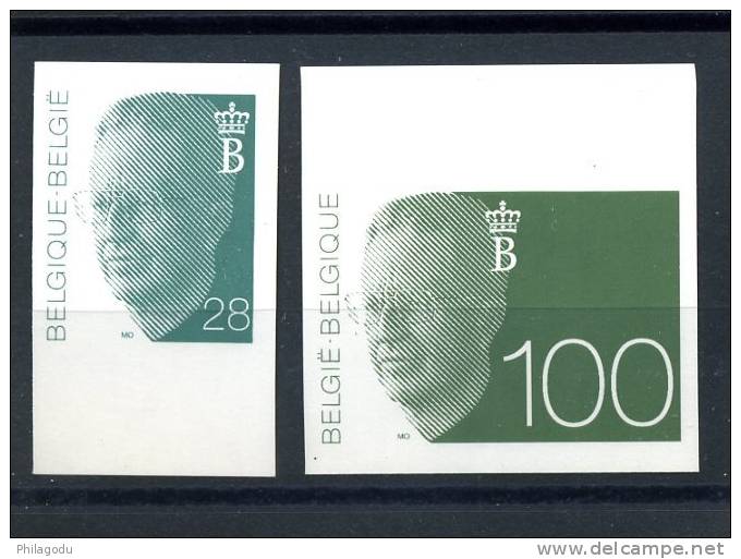 ROI BAUDOUIN 2473 2481 De 1992 ++  NON DENTELE Bord De Feuille   Tirage 1000 Ex - 1981-1990 Velghe