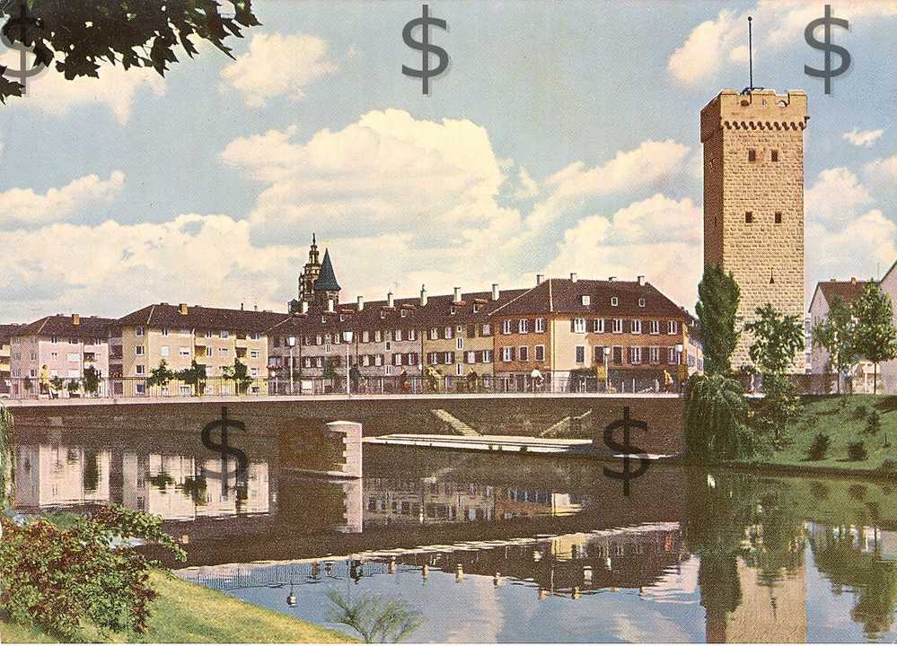 HEILBRONN Am Neckar : Neckarpartie Mit Götzentrum 1961 - Heilbronn