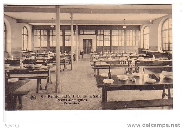 Ref 08 : CPA Belgique Pensionnat S . J. B. De La Salle Reims Momignies Réfectoires - Momignies