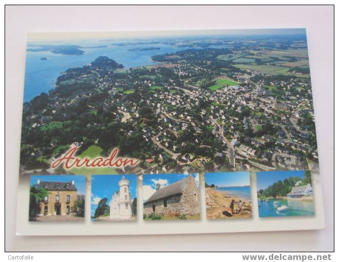1 Carte Postale Moderne Arradon Vue Panoramique + Multivues -( Vendue Au 1er En Prix Fixe  ) - Arradon