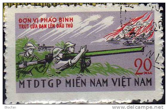 Gründung Befreiungsfront Vietcong Flagge Vietnam 19/22 O 30€ - Sobres