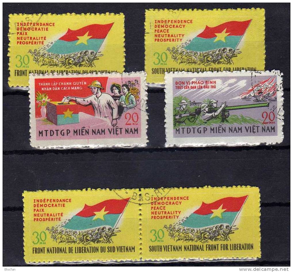 Gründung Befreiungsfront Vietcong Flagge Vietnam 19/22 O 30€ - Sobres
