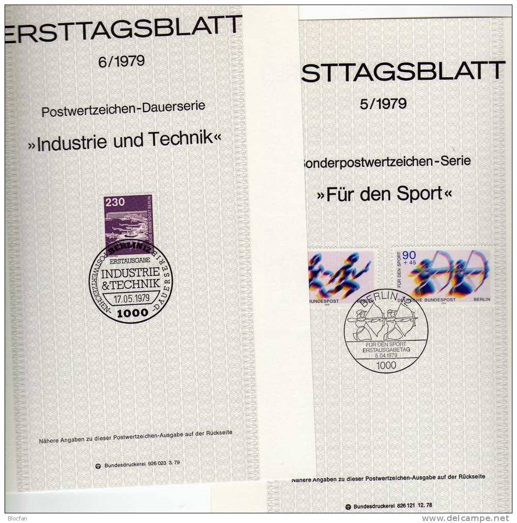 Jahrgang ETB 1979 Burg Gemen - Weihnachten Berlin 587-613 SST 24€ Berliner Ersttagsblätter Documentation From Germany - Lots & Kiloware (mixtures) - Min. 1000 Stamps