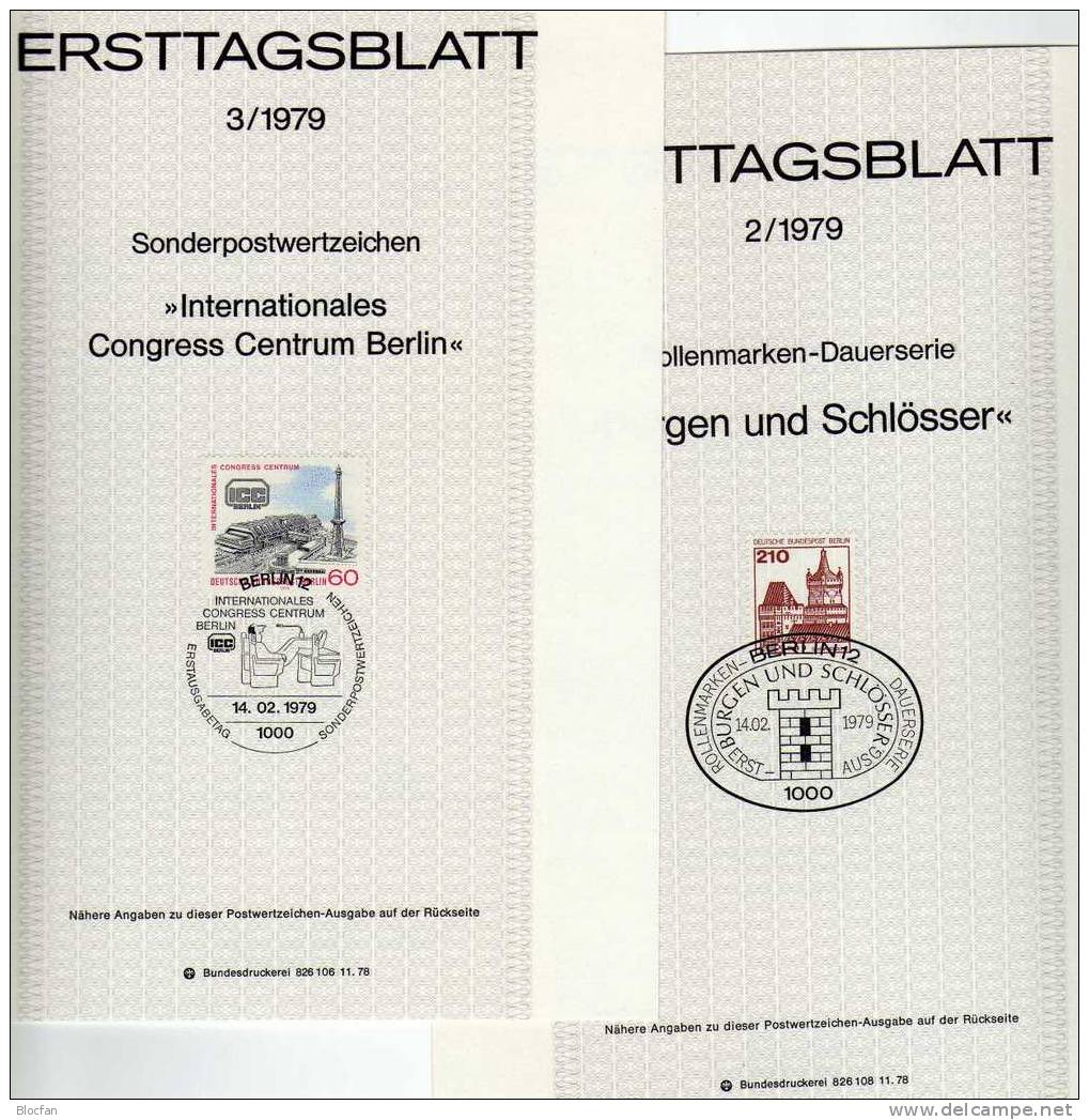 Jahrgang ETB 1979 Burg Gemen - Weihnachten Berlin 587-613 SST 24€ Berliner Ersttagsblätter documentation from Germany