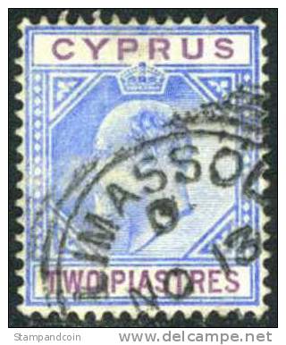 Cyprus #41 (SG #53 ) Used 2p Edward VII From 1903 - Chypre (...-1960)