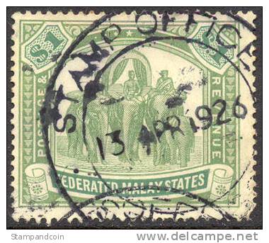 Malay States #73 Used $1 From 1926 - Federated Malay States