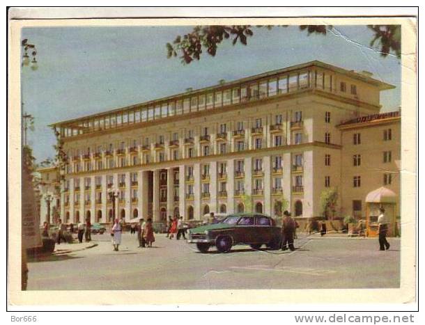 GOOD USSR Postcard 1963 - Tashkent - Hotel - Ouzbékistan